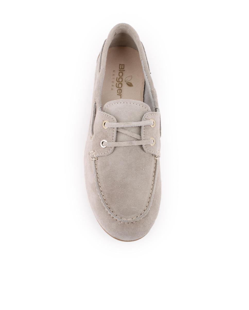 Náuticos de piel Blogger Mariam Beige Mujer