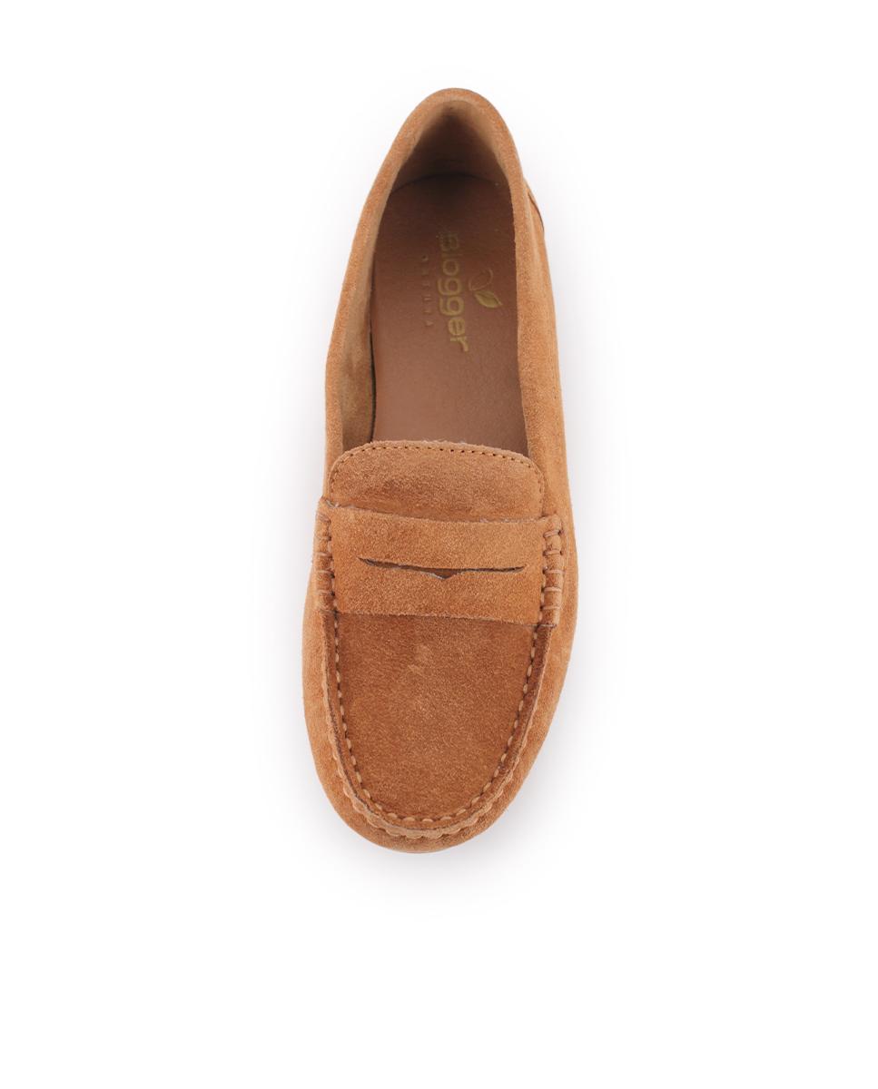 Mocasines de piel Blogger Maya Camel Mujer