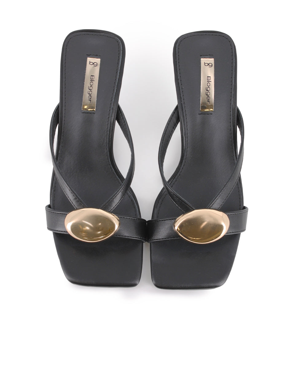 Sandalias de tacón Blogger Vesta Negro Mujer