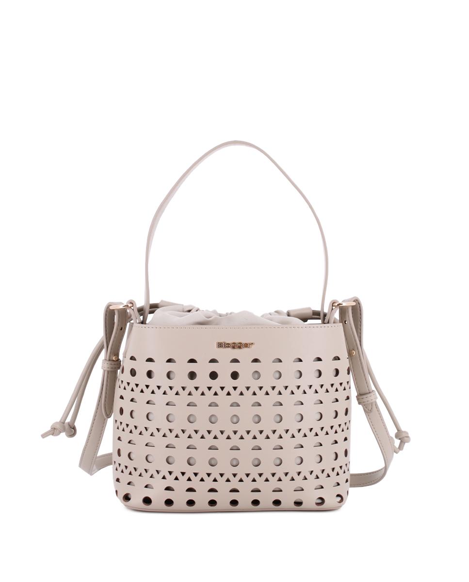 Bolso Blogger Celeste color beige