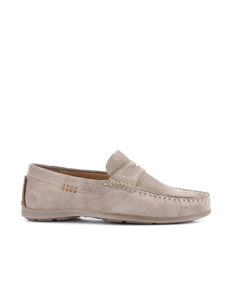 Mocasines de piel NORSAY Faro Beige Hombre