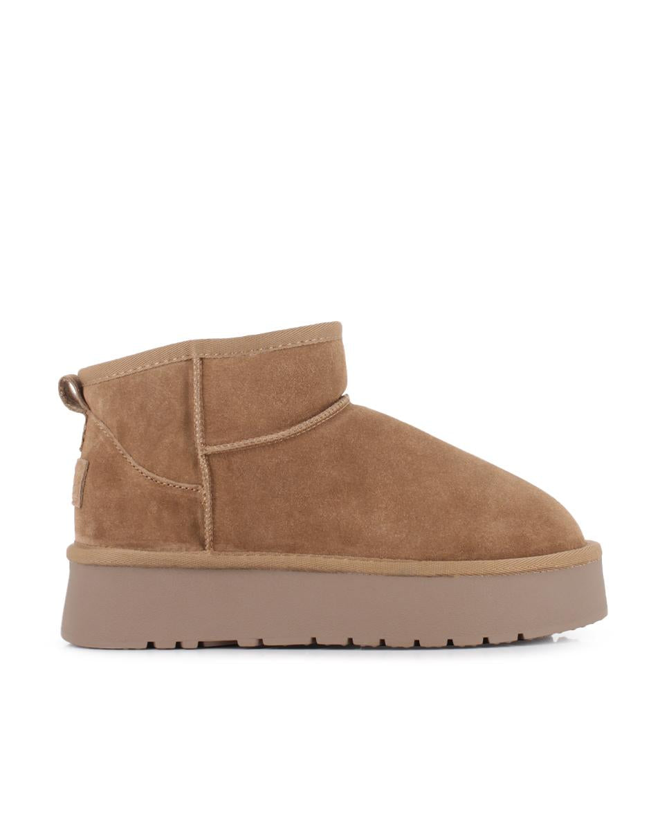 Botines de Piel Blogger Finlandia Camel Mujer