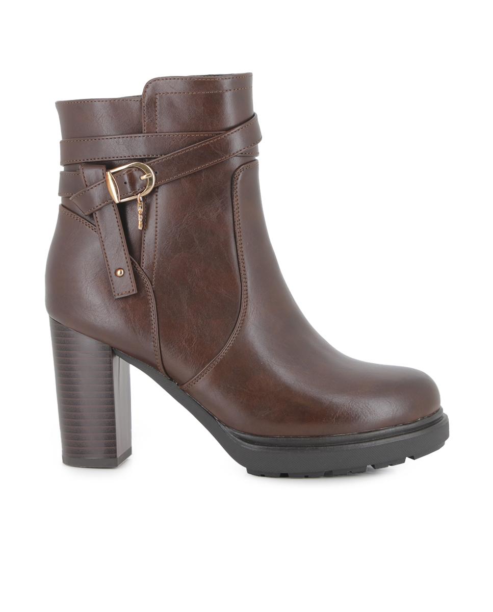 Botines Blogger Winona Marrón Mujer