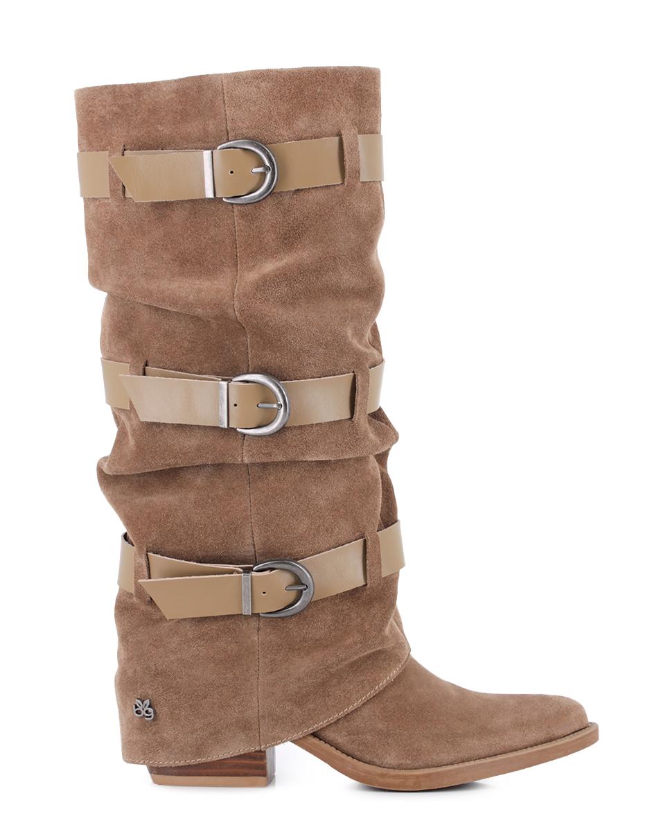 Botas de Piel Blogger Zielo Arena Mujer