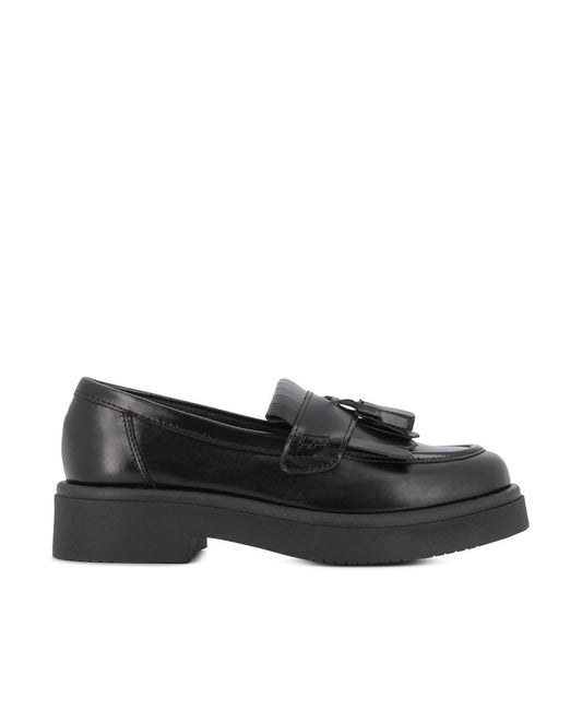 Mocasines de Piel Blogger Sophia Negro Mujer