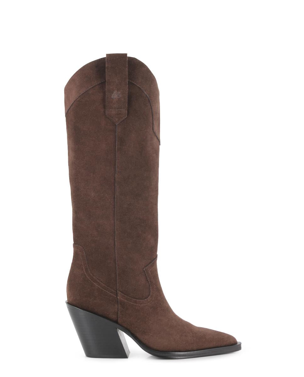 Botas de Piel Blogger Cassian Marrón Mujer