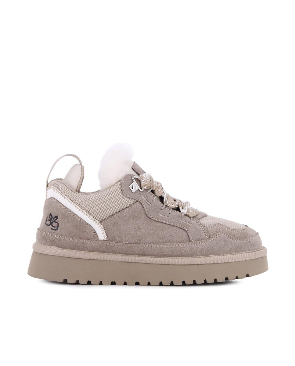 Zapatillas de Piel Blogger Melbourne Beige Mujer