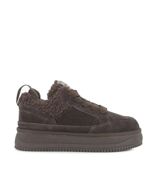 Zapatillas de mujer Blogger Teddy color marrón