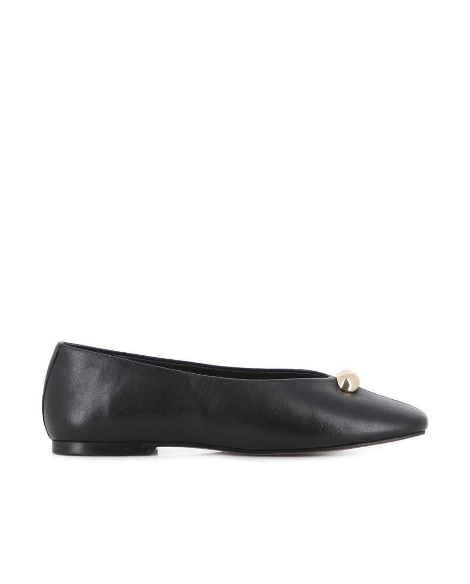 Manoletinas de Piel Blogger Mildre Negro Mujer