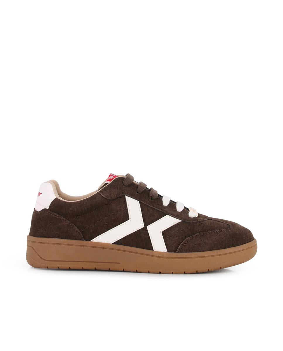 Zapatillas de Piel de Serraje Blogger Nakira 03 Marrón Mujer