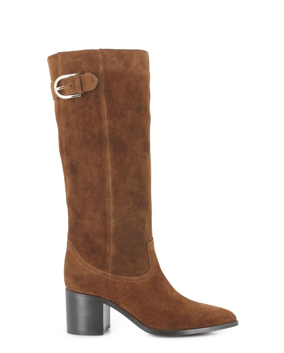 Botas de Piel Blogger Tanita Camel Mujer