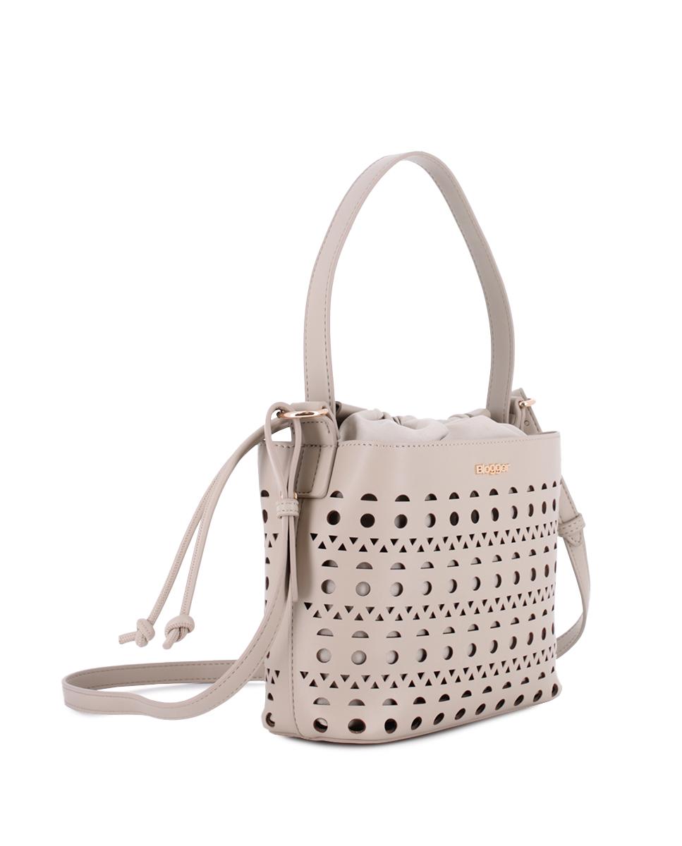 Bolso Blogger Celeste color beige