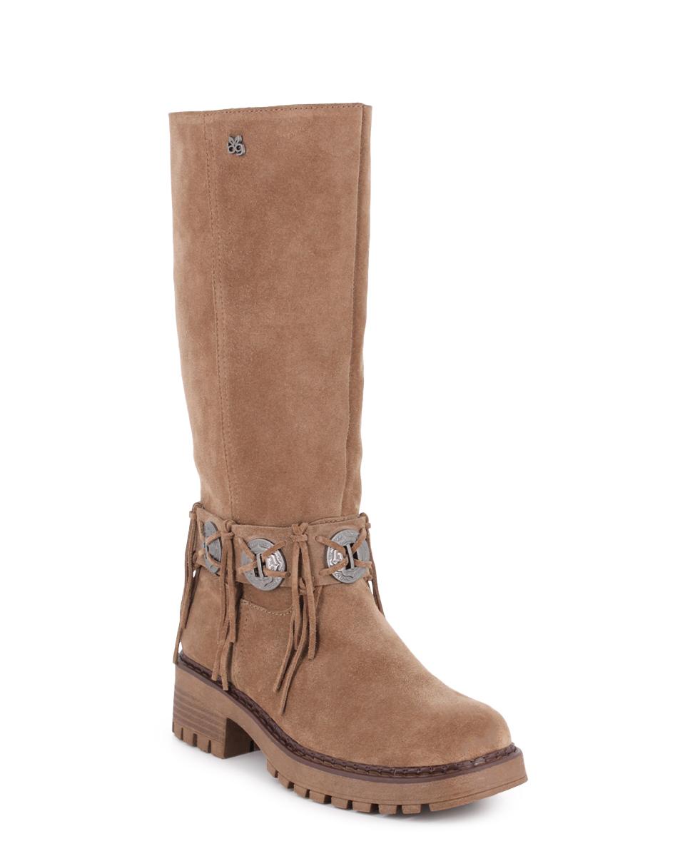 Botas de mujer Blogger Noelia color arena