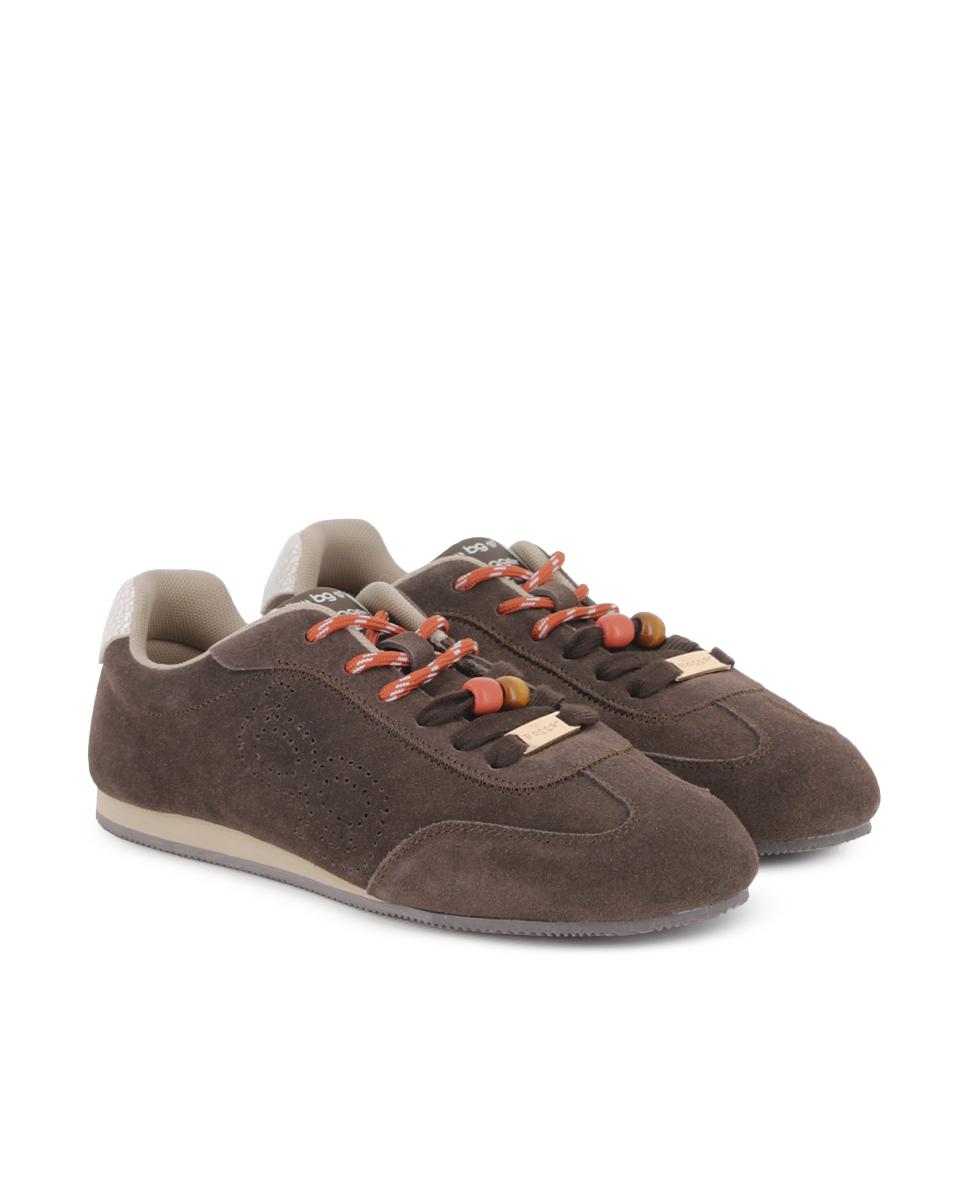 Zapatillas de Piel Blogger Nora Marrón Mujer