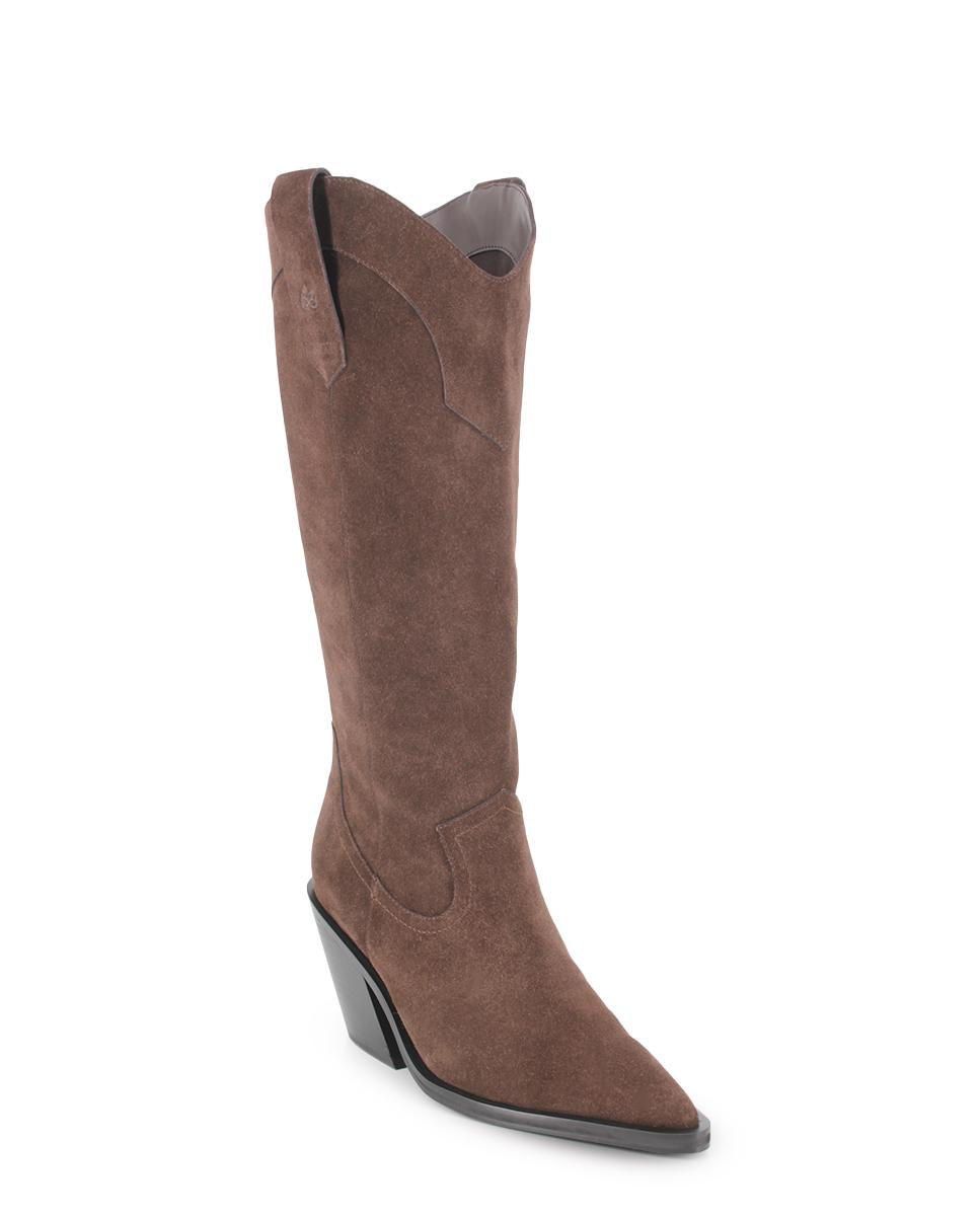 Botas de Piel Blogger Cassian Marrón Mujer