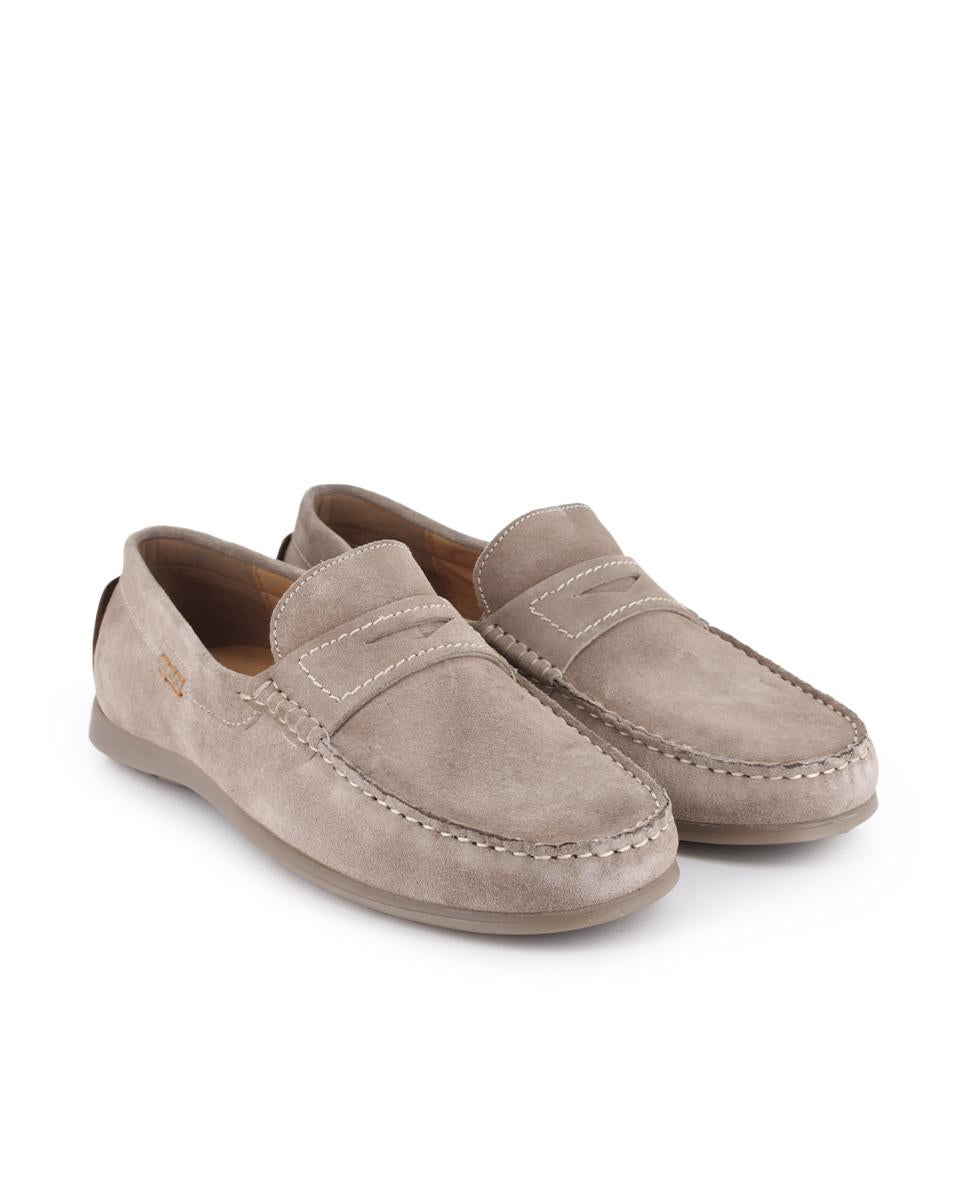 Mocasines de piel NORSAY Faro Beige Hombre