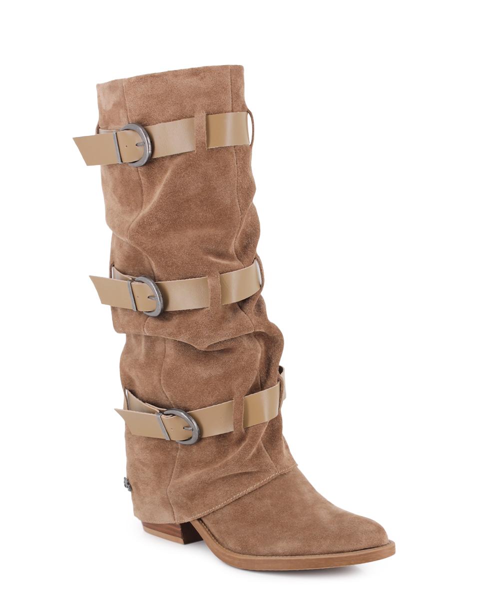 Botas de Piel Blogger Zielo Arena Mujer