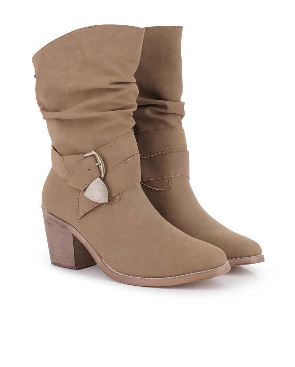 Botines Blogger Kaia Camel Mujer