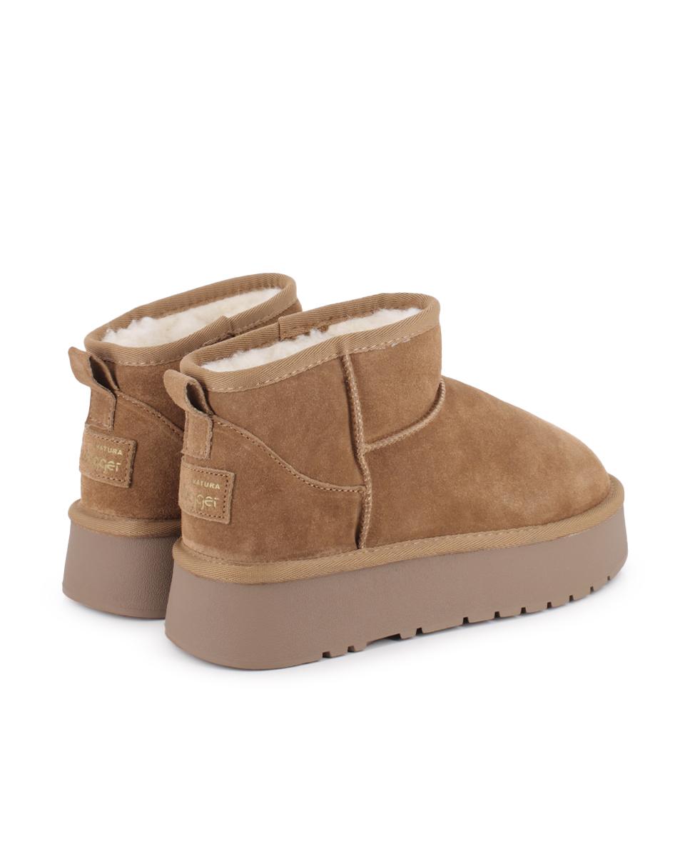 Botines de Piel Blogger Finlandia Camel Mujer