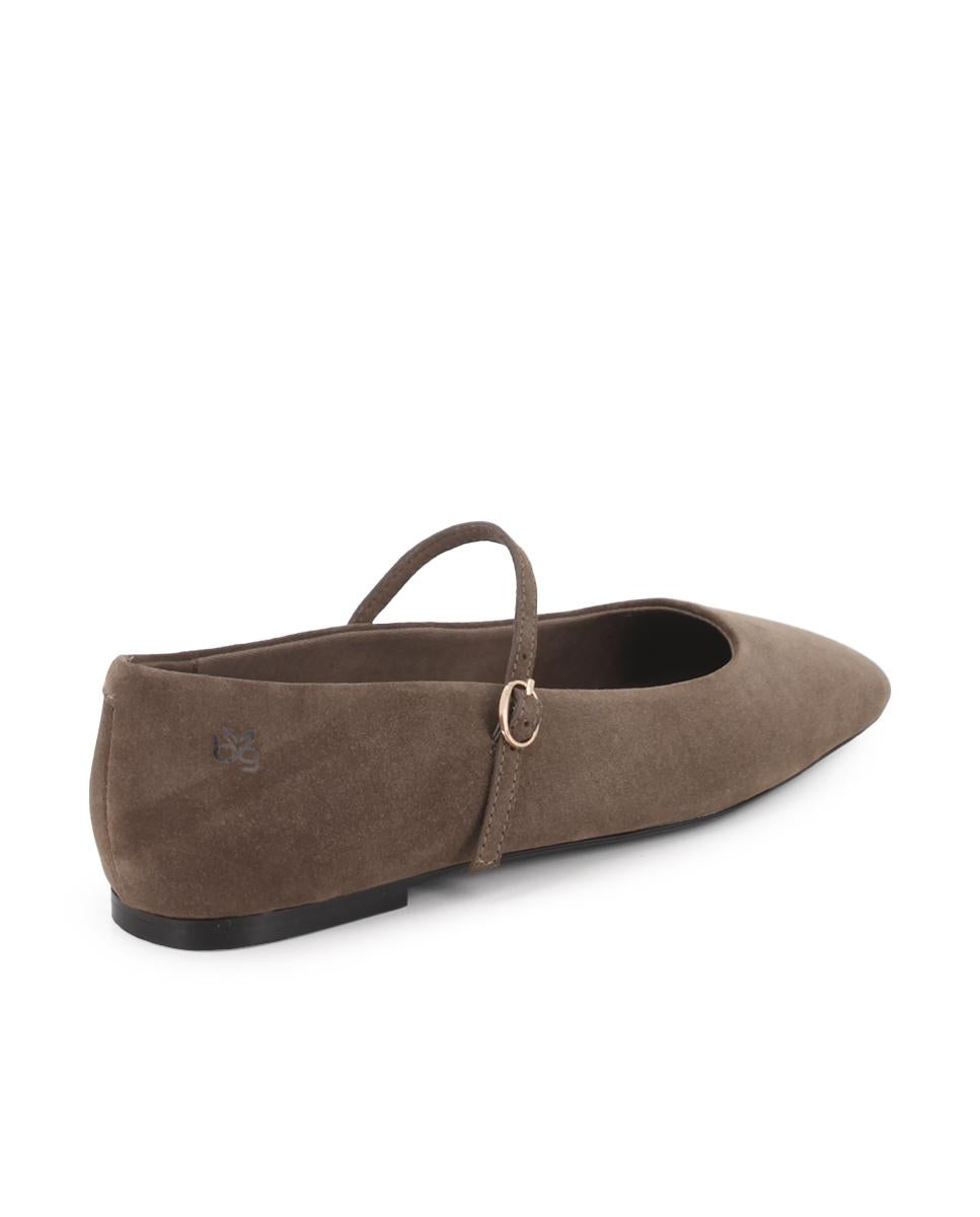 Manoletinas de Piel de Serraje Blogger Bela Arena Mujer