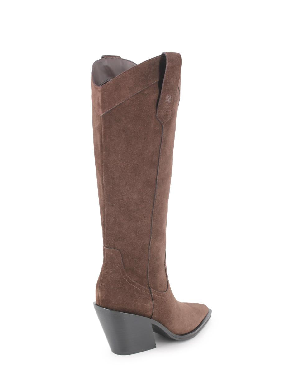 Botas de Piel Blogger Cassian Marrón Mujer