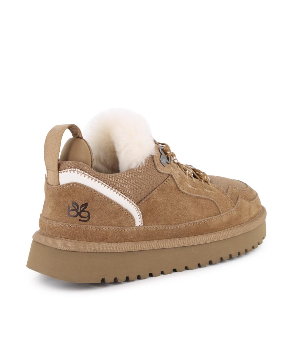 Zapatillas de Piel Blogger Melbourne Camel Mujer