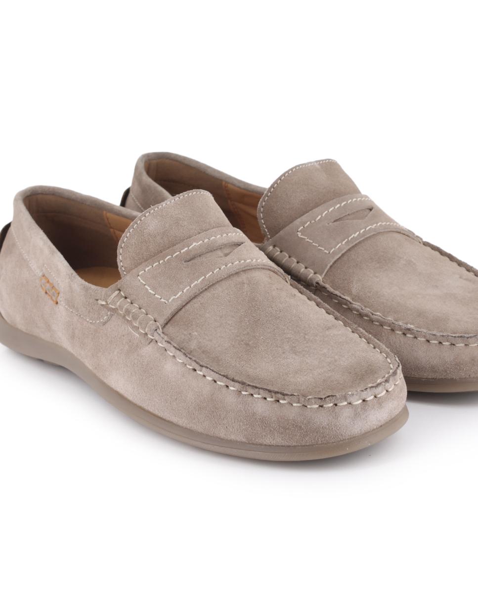 Mocasines de piel NORSAY Faro Beige Hombre