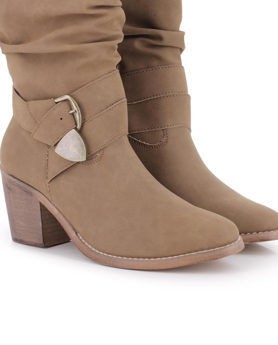 Botines Blogger Kaia Camel Mujer