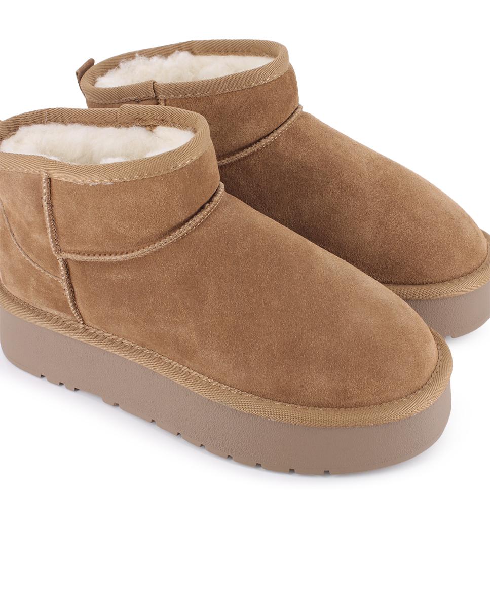 Botines de Piel Blogger Finlandia Camel Mujer