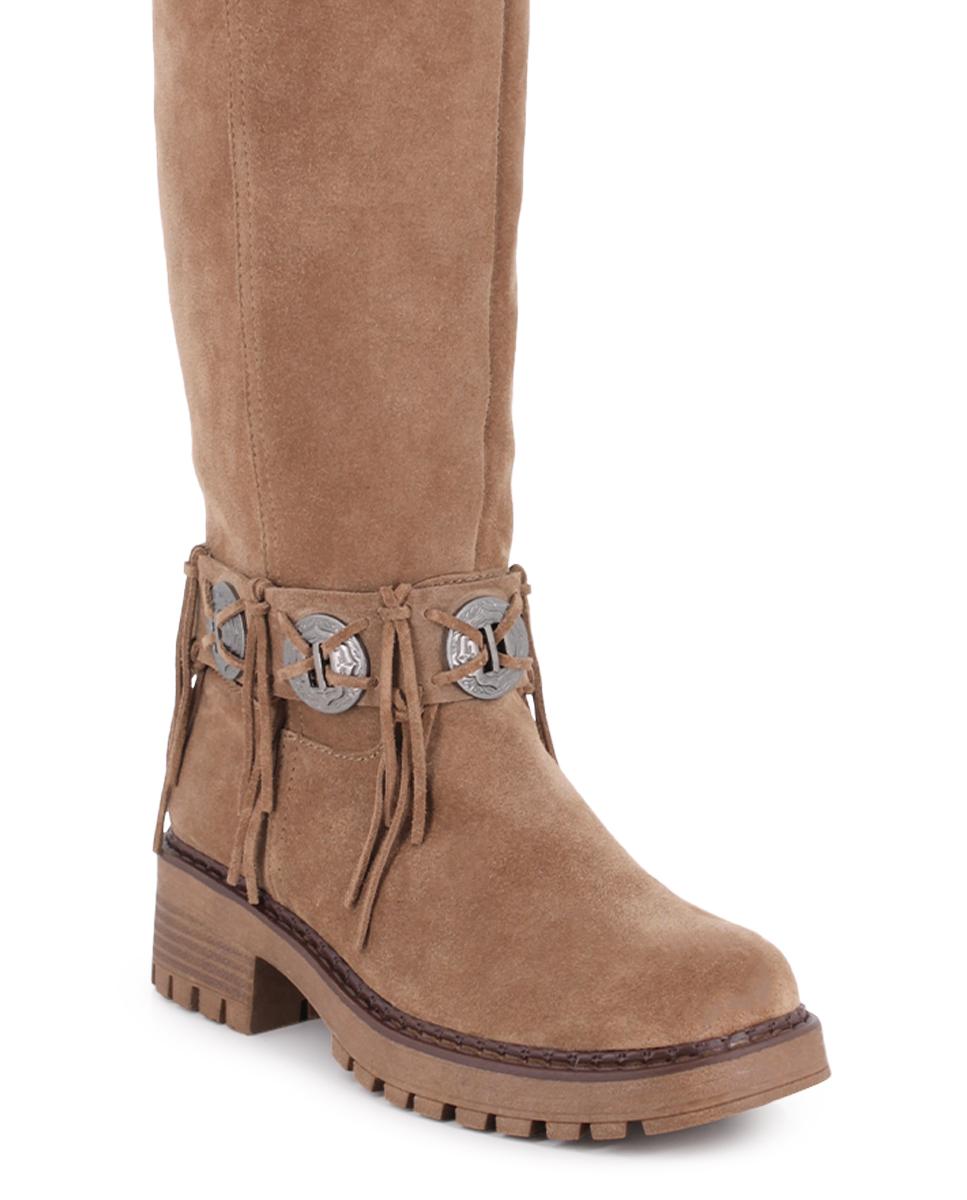 Botas de mujer Blogger Noelia color arena