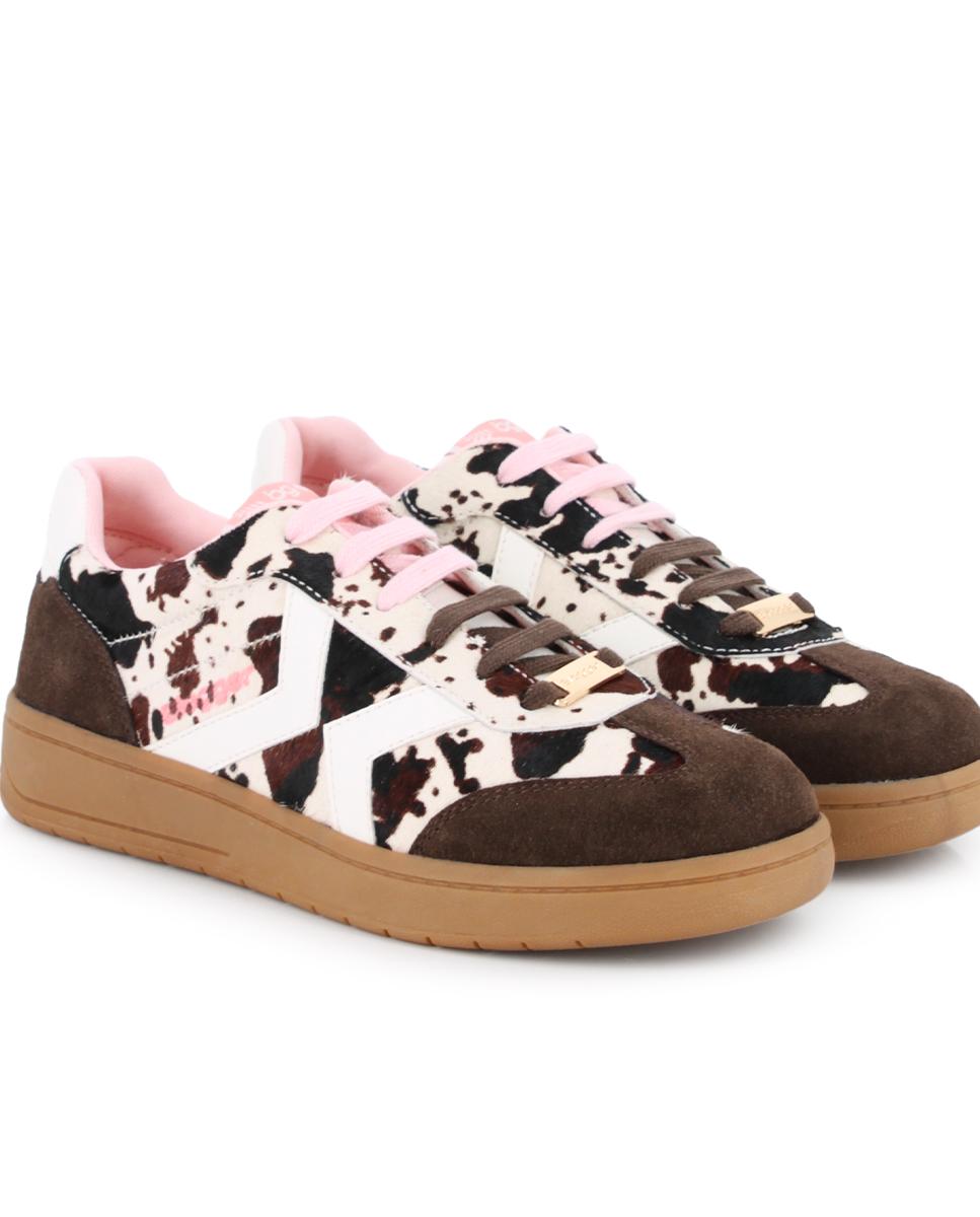 Zapatillas de Piel de Serraje Blogger Nakira 04 Multicolor Mujer