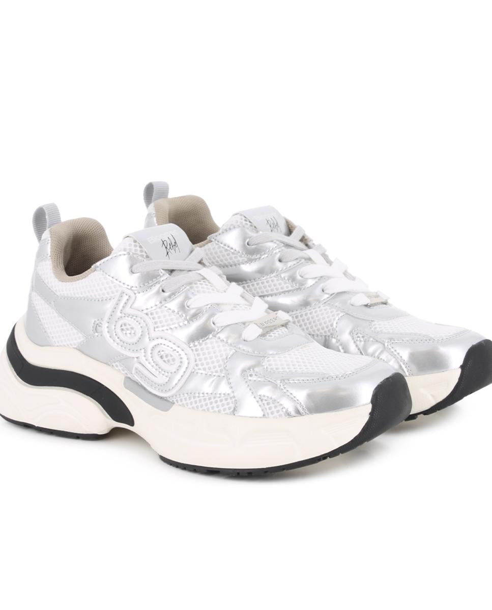 Zapatillas Blogger Misha Plata Mujer