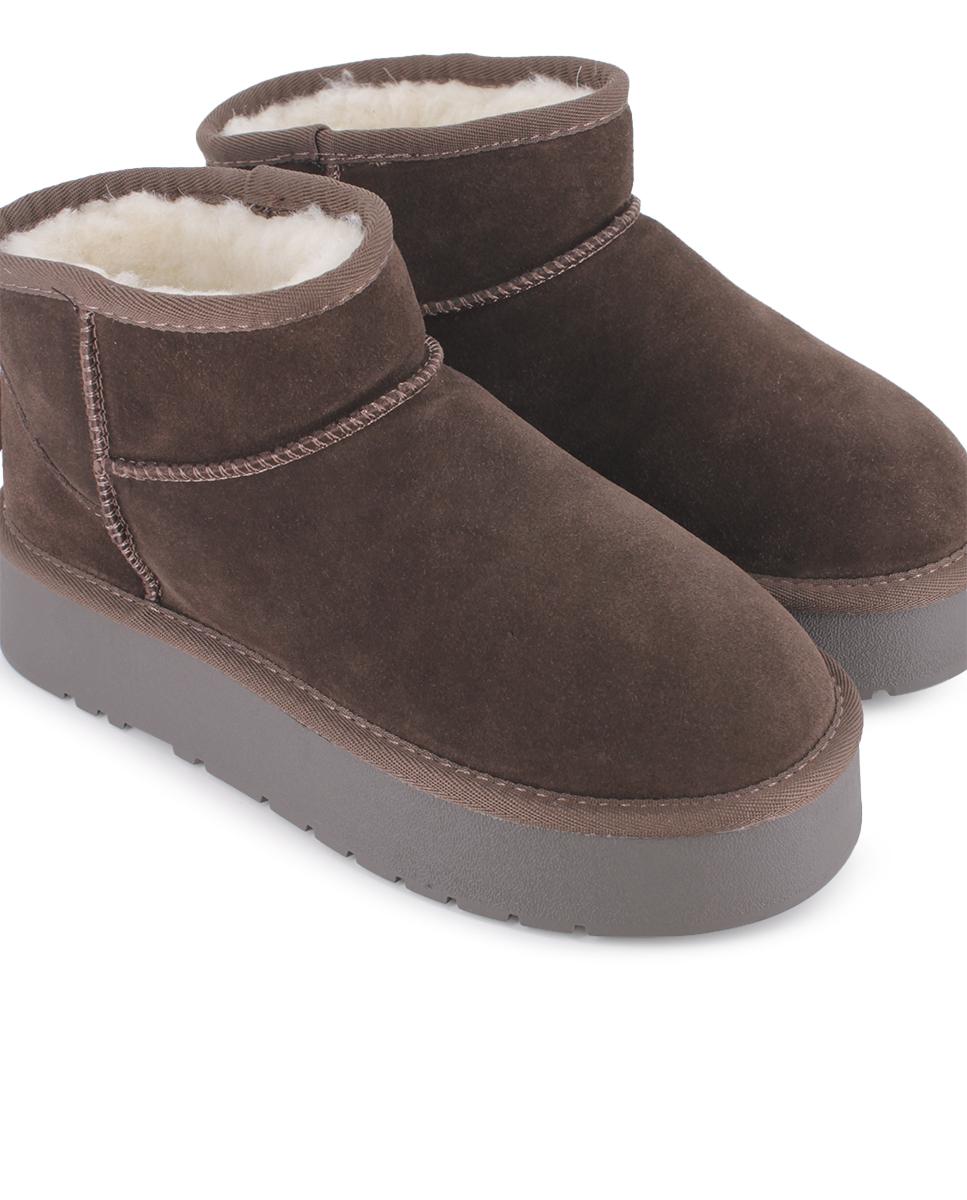 Botines de Piel Blogger Finlandia Marrón Mujer