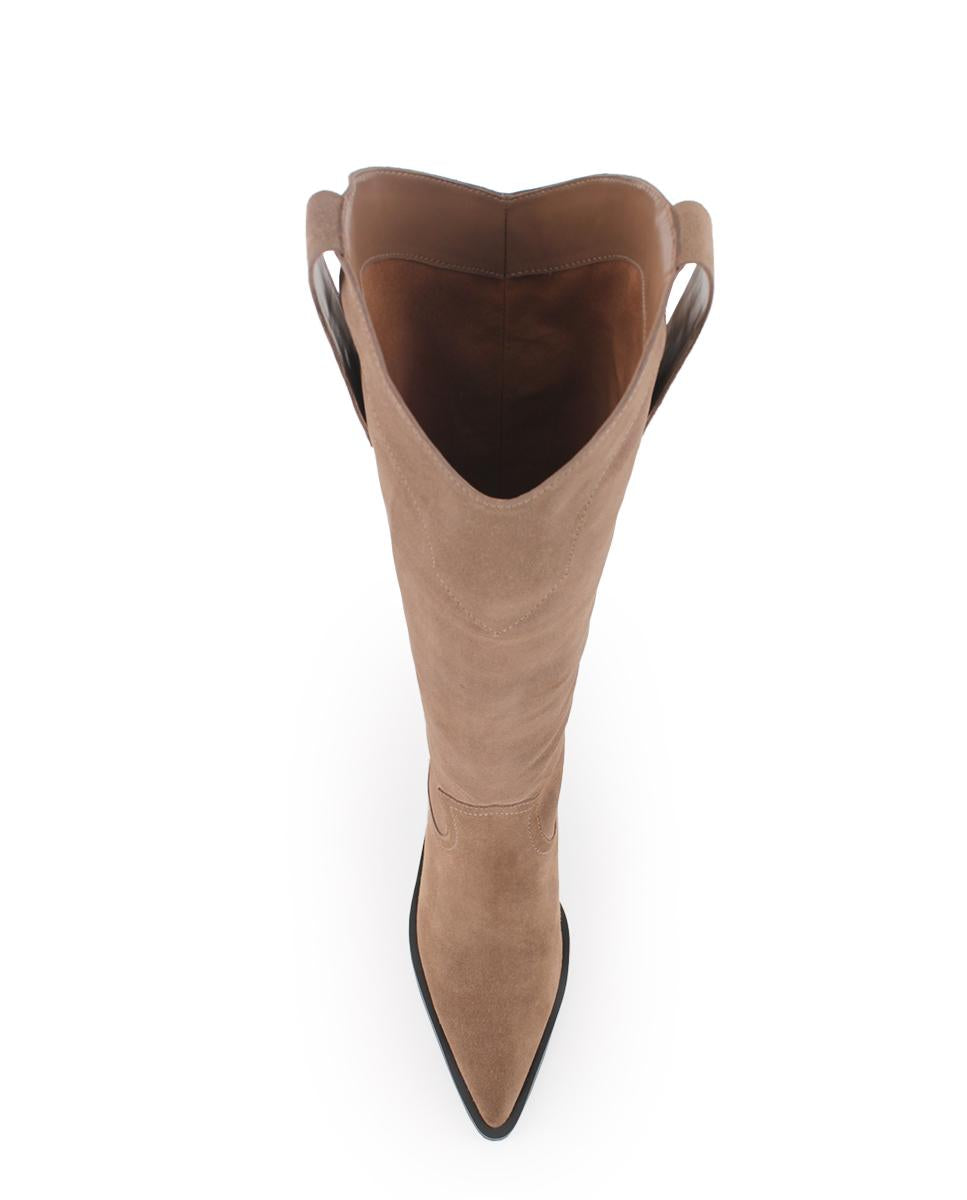 Botas de Piel Blogger Cassian Arena Mujer