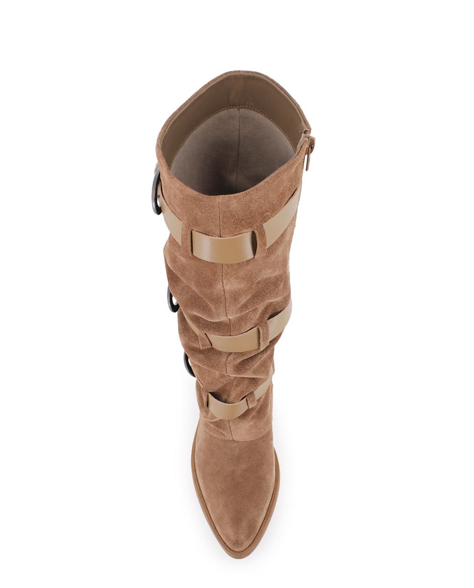 Botas de Piel Blogger Zielo Arena Mujer