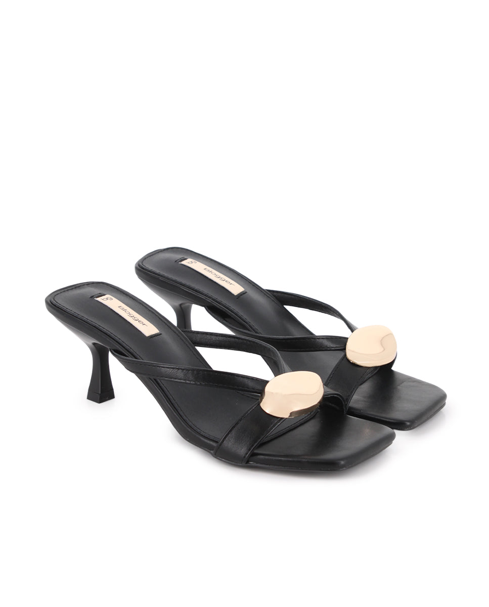 Sandalias de tacón Blogger Vesta Negro Mujer