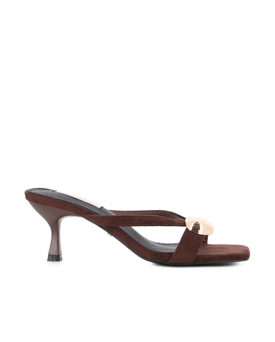 Sandalias de tacón Blogger Vesta Marrón Mujer