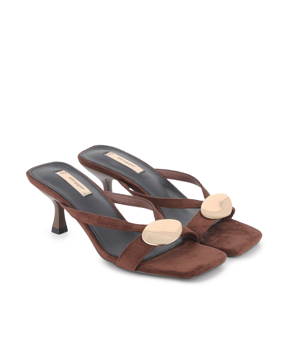 Sandalias de tacón Blogger Vesta Marrón Mujer