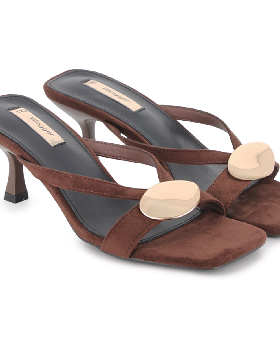 Sandalias de tacón Blogger Vesta Marrón Mujer