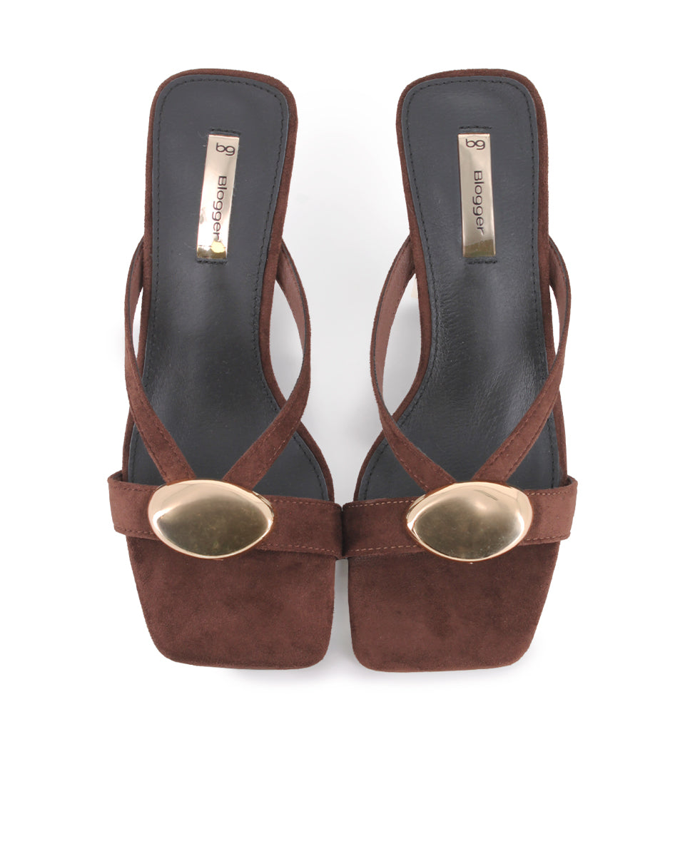 Sandalias de tacón Blogger Vesta Marrón Mujer