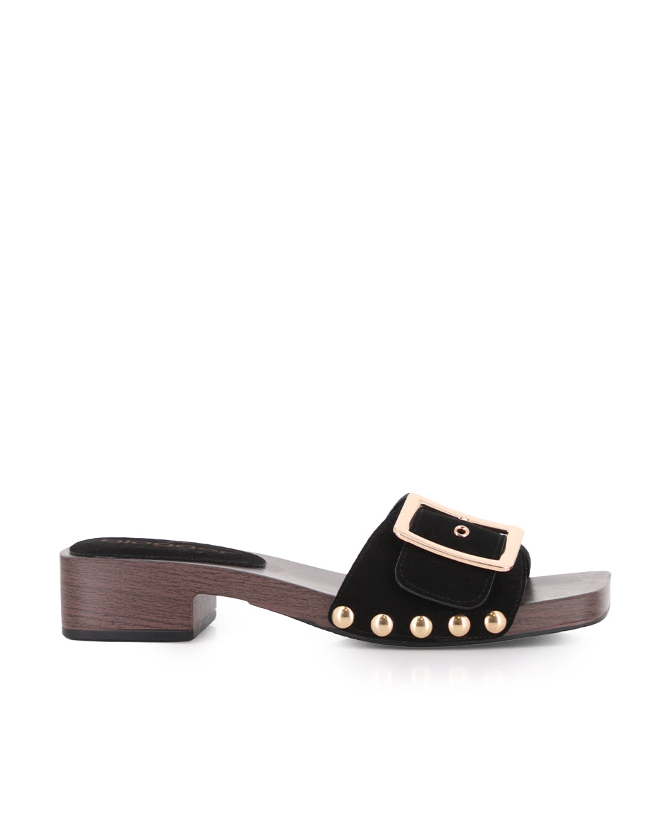 Sandalias de Tacón Blogger Lady Negro Mujer