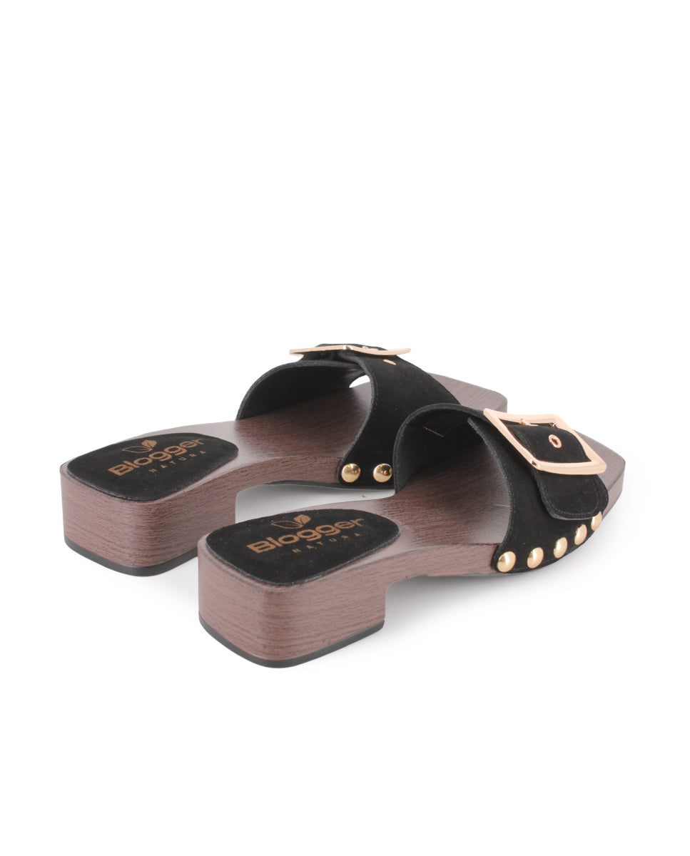 Sandalias de Tacón Blogger Lady Negro Mujer