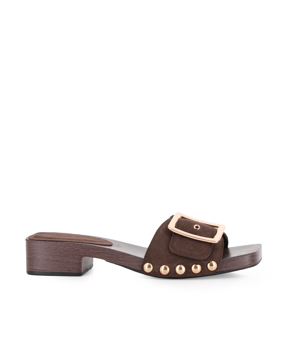 Sandalias de Tacón Blogger Lady Marrón Mujer
