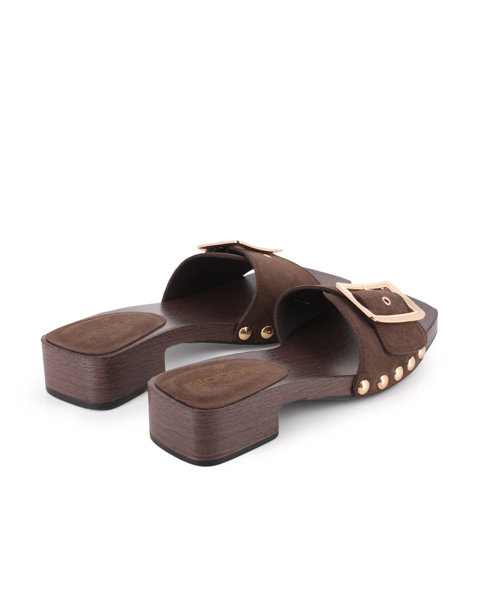 Sandalias de Tacón Blogger Lady Marrón Mujer