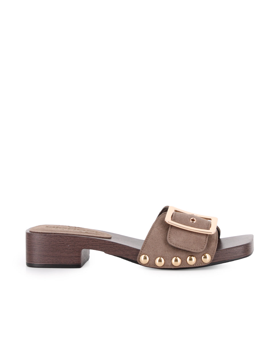 Sandalias de Tacón Blogger Lady Kaki Mujer