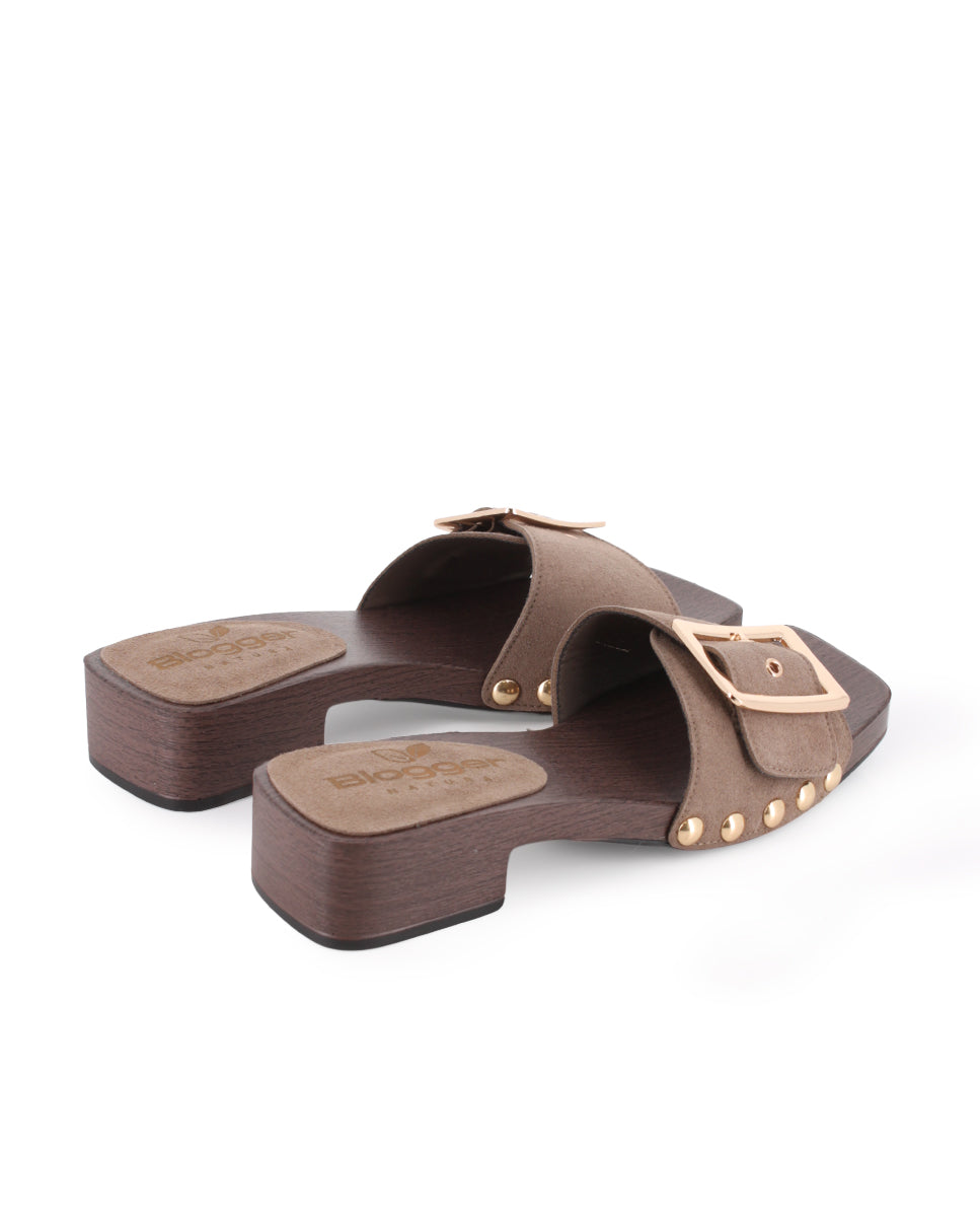 Sandalias de Tacón Blogger Lady Kaki Mujer