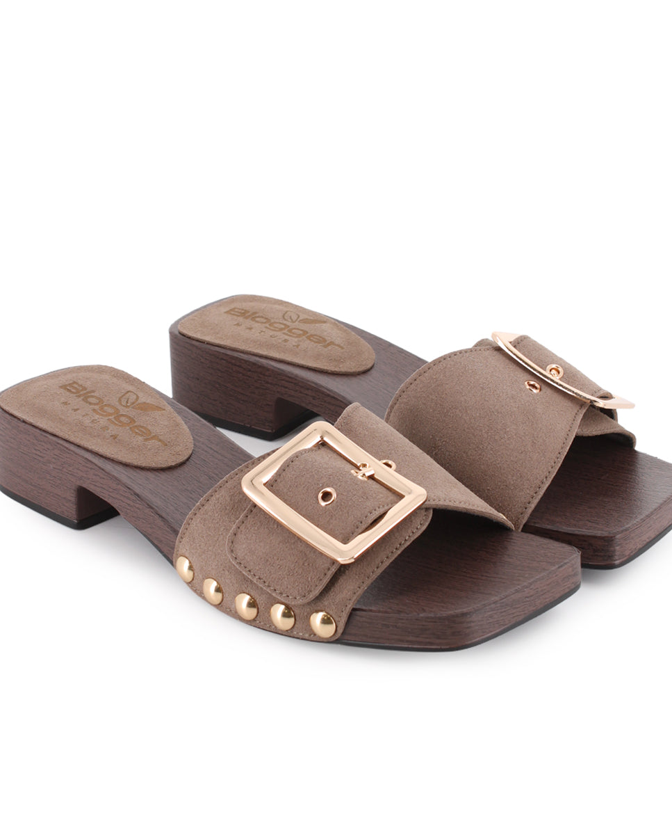 Sandalias de Tacón Blogger Lady Kaki Mujer