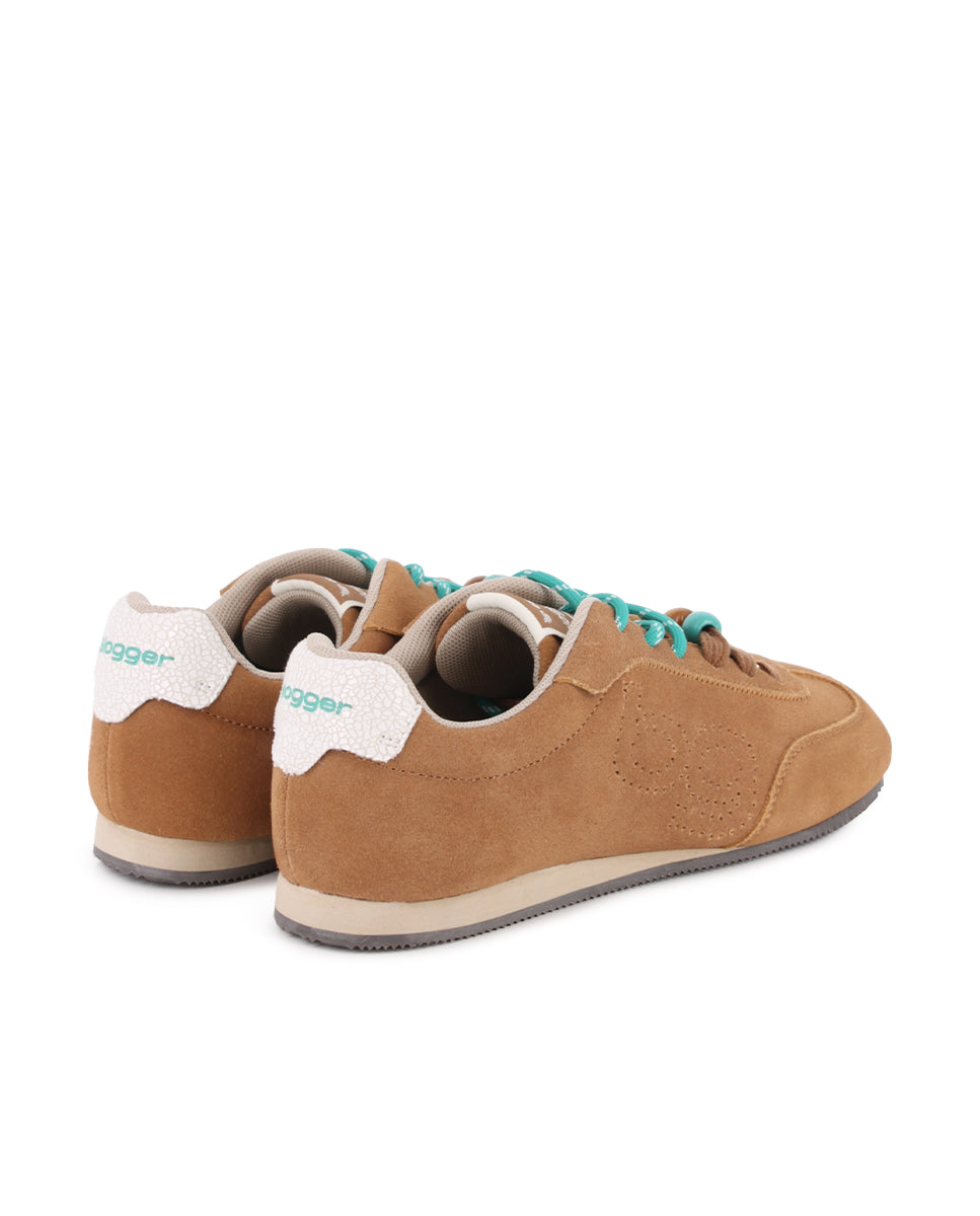 Zapatillas de Piel Blogger Nora Camel Mujer