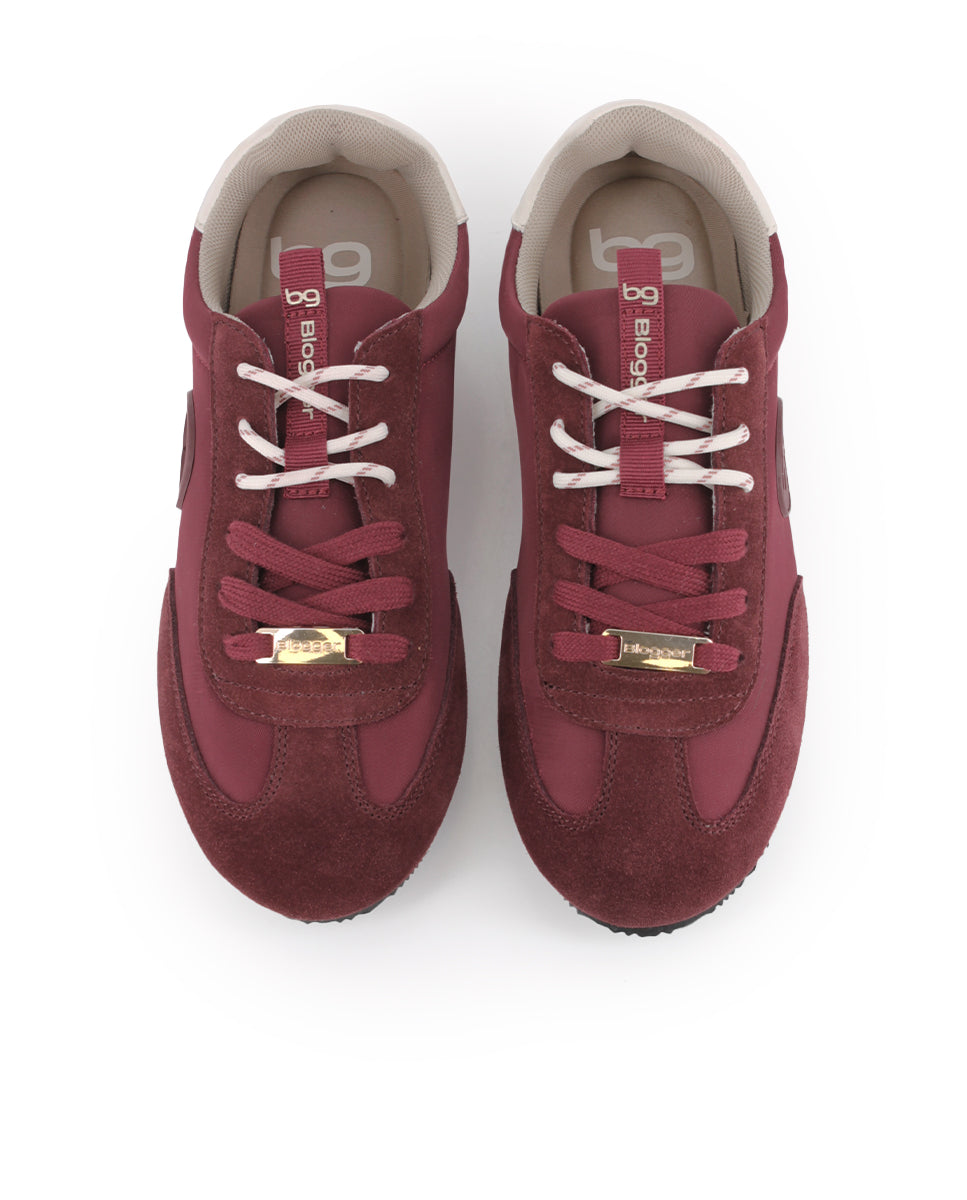 Zapatillas Blogger Mirena Burdeos Mujer