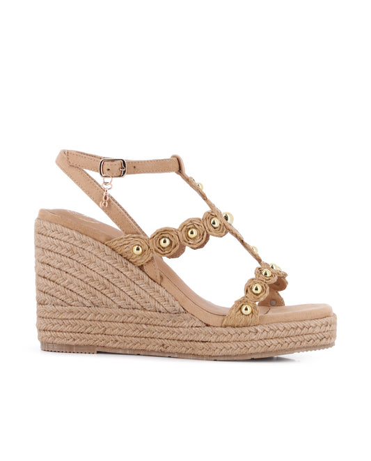Sandalias Blogger Noaia Beige Mujer